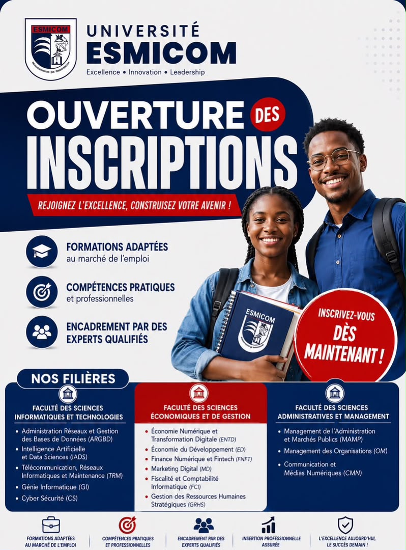 LANCEMENT DES INSCRIPTIONS 2026-2027